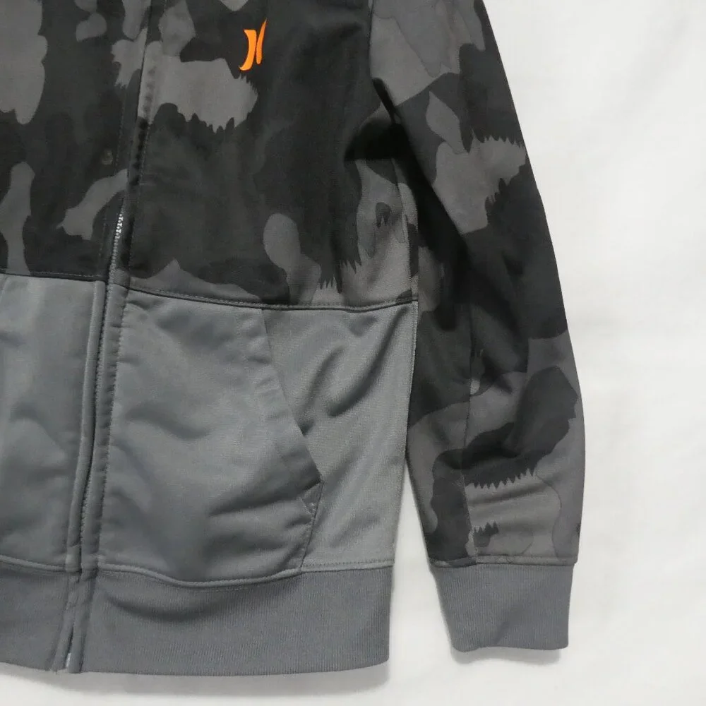 HURLEY | size 7 - kids | Grey Camo / Camouflage Zip-Up Jacket | NWOT - Picture 9 of 16